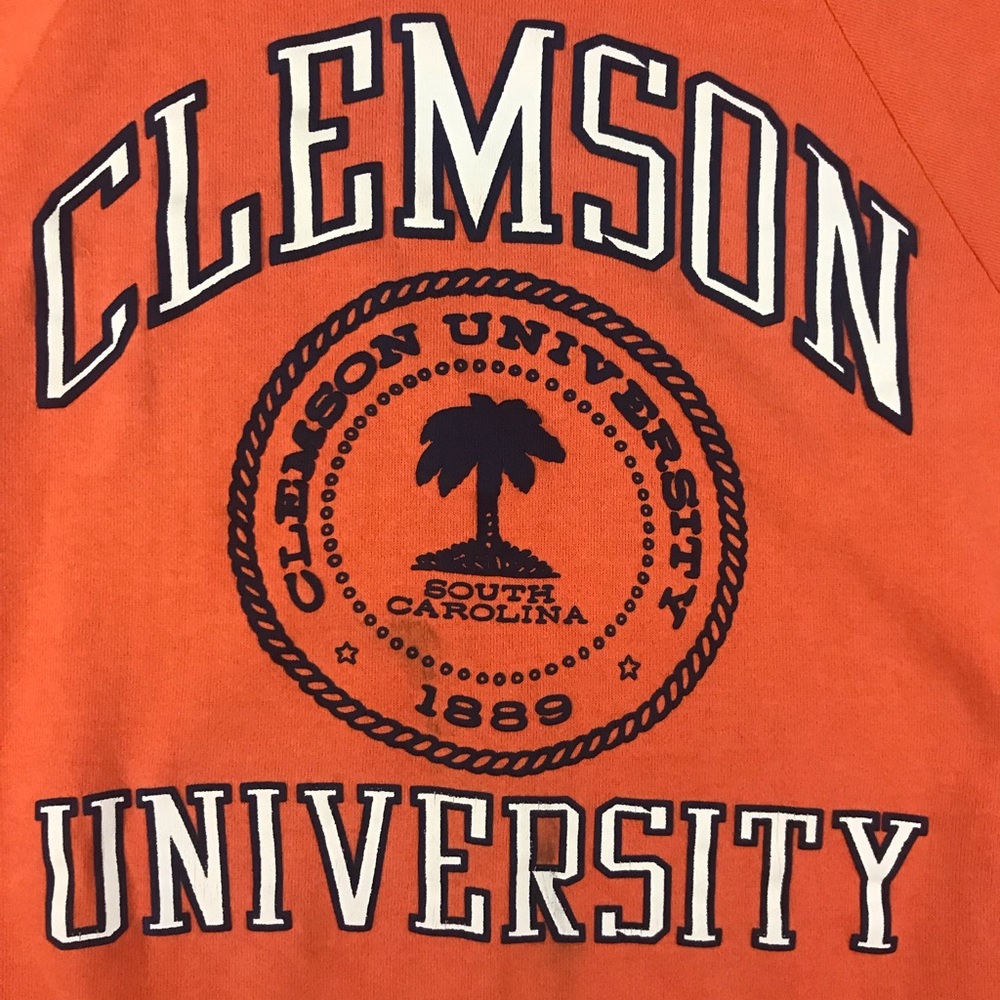 Vintage Clemson University Sweatshirt - Picture 2 of 4